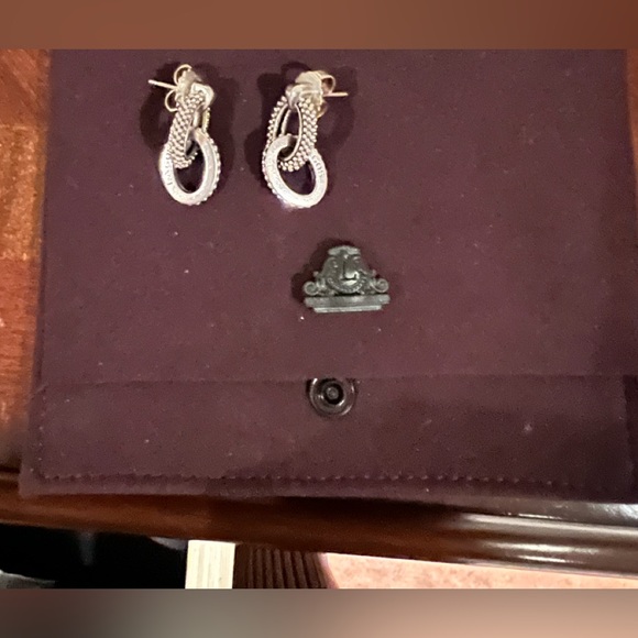 Sterling silver LAGOS double circle earrings - Picture 1 of 3